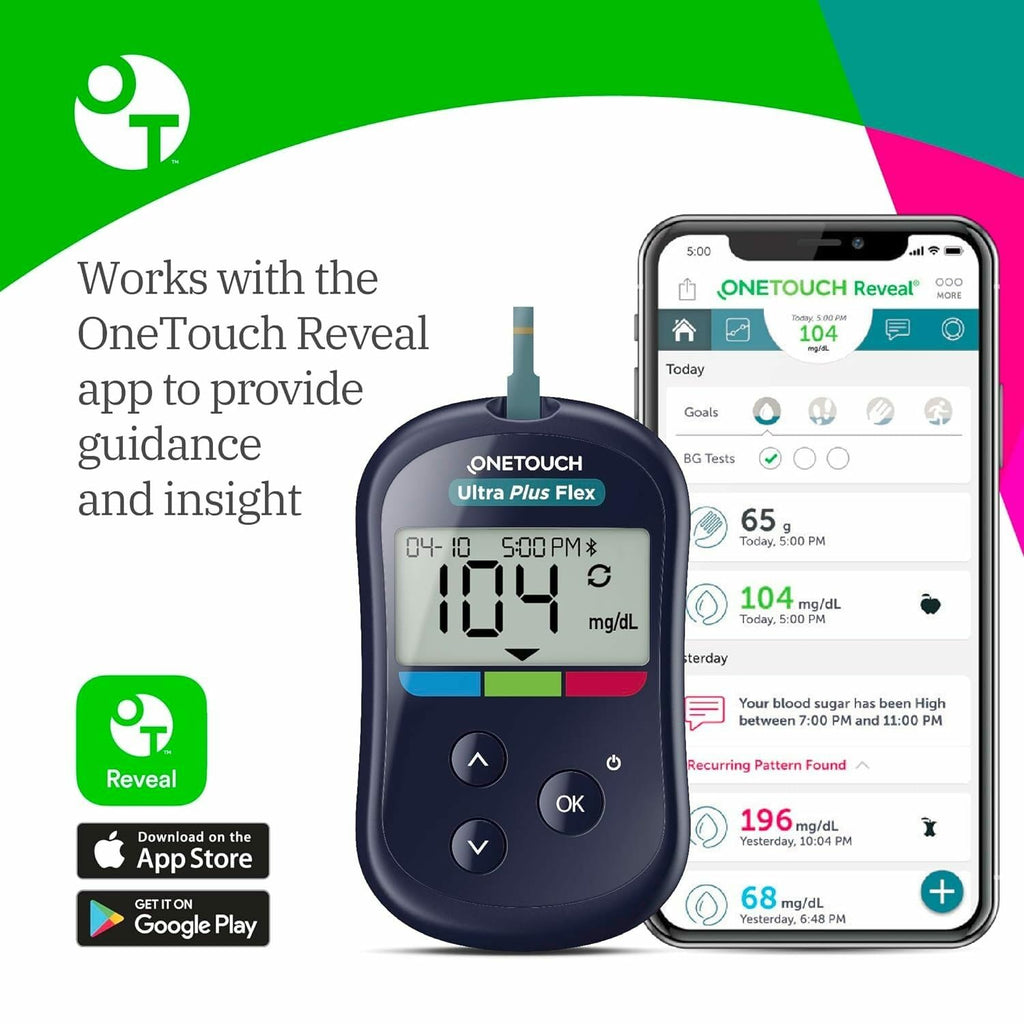 Blood Glucose Test Kit with Meter, Strips, Lancets, Pouch S5297