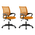 2 Pack Orange Mesh Adjustable Office Chair S753