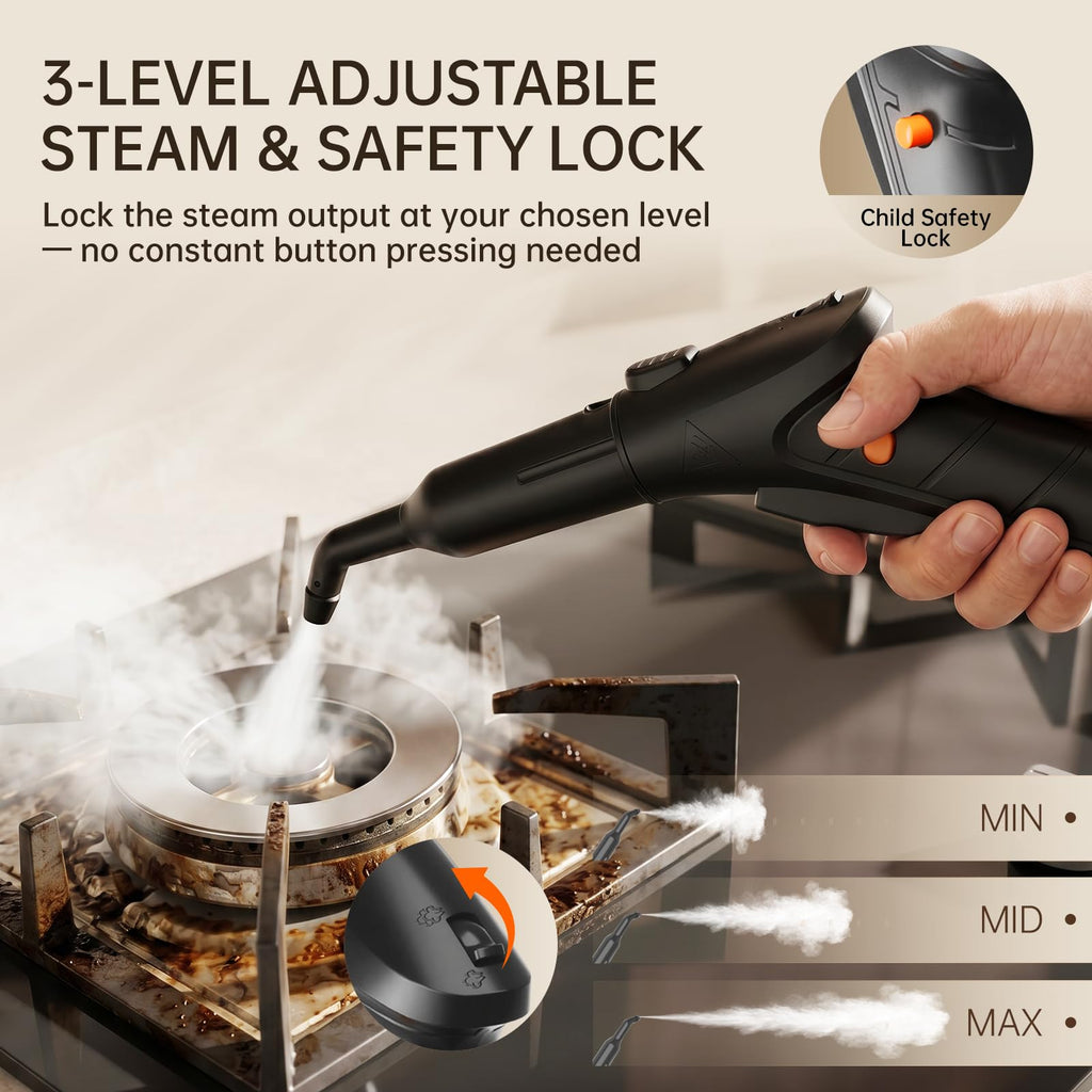 21-in-1 Chemical-Free Steam Cleaner with 3-Level Adjustment L646643