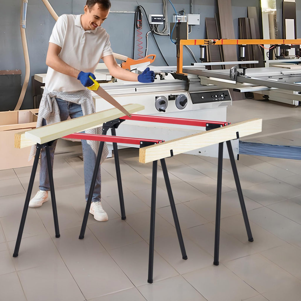 2 Pack Folding Sawhorses 2200 LBS Load Capacity C3040