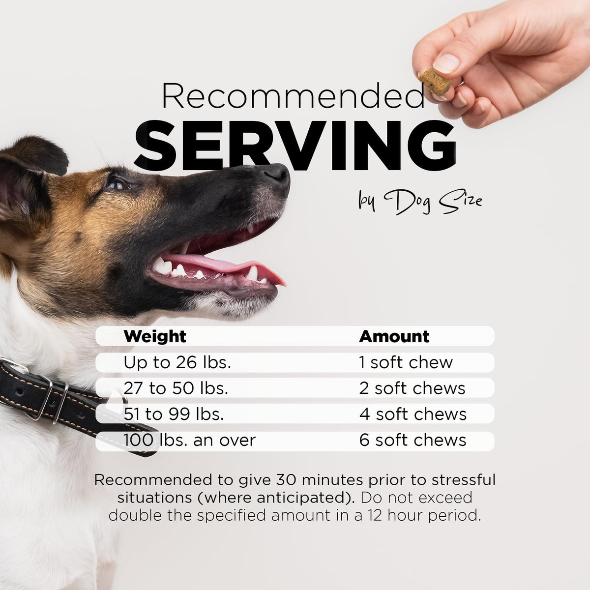 Hemp Calming Chews for Dogs with Chamomile 60 Bacon Treats L7898