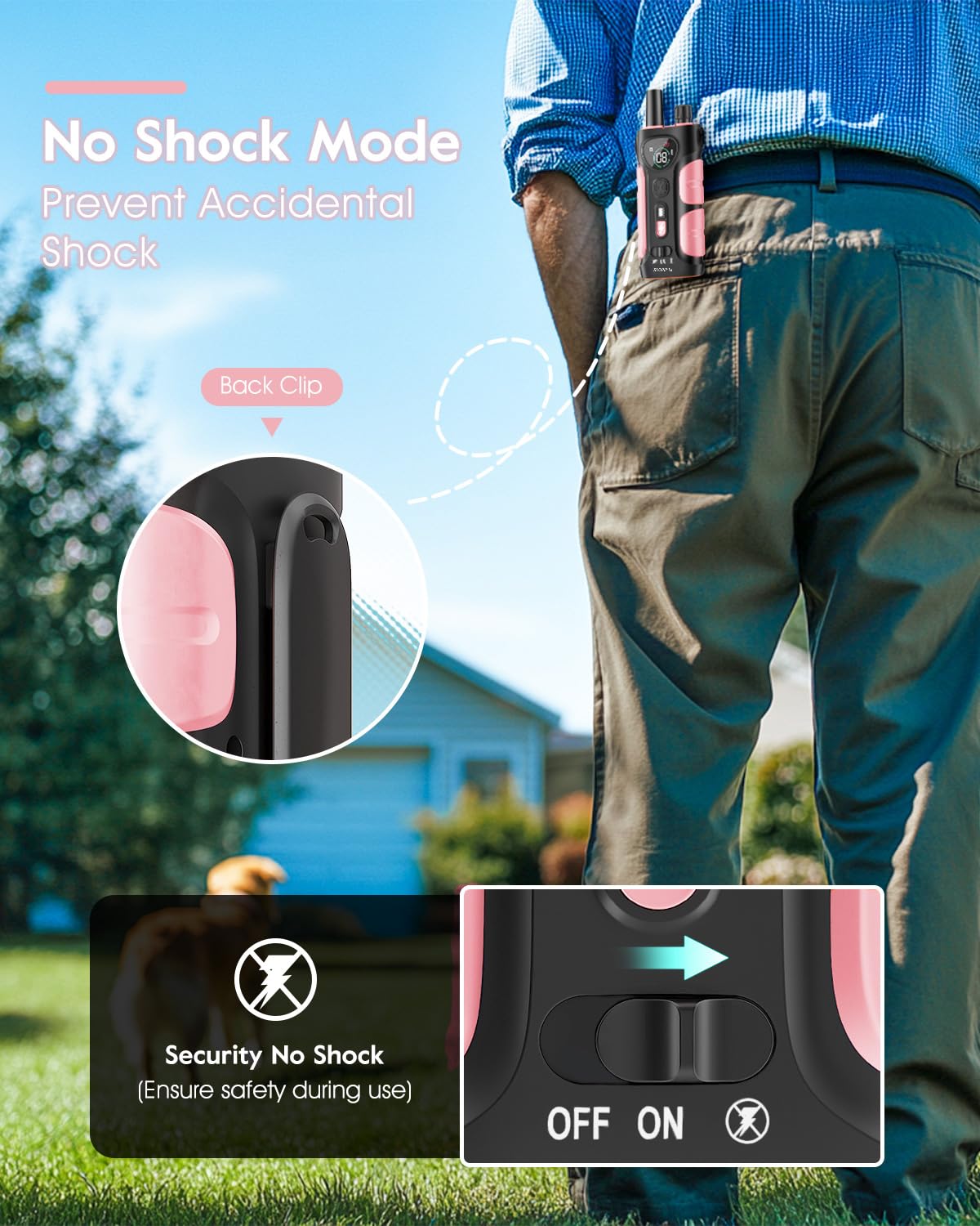 Pink Dog Training Collar with Remote P328046