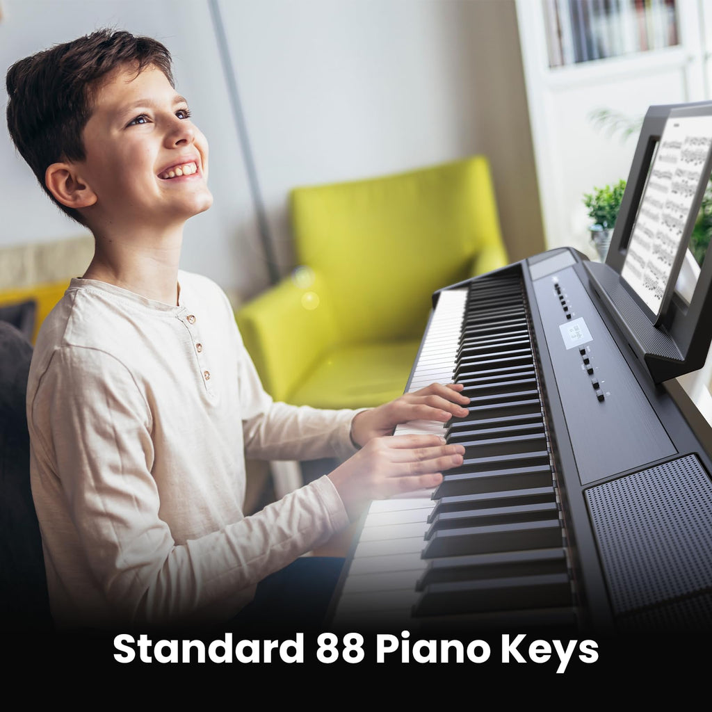 88-Key Weighted Hammer Action Digital Piano with Stand, Headphones, Carrying Case & Power Adapter G54258