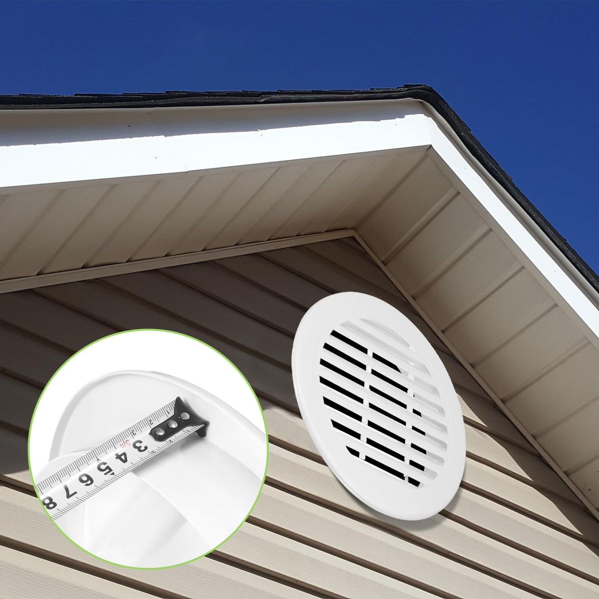 7" Round Aluminum Alloy Louver Air Vent Y930