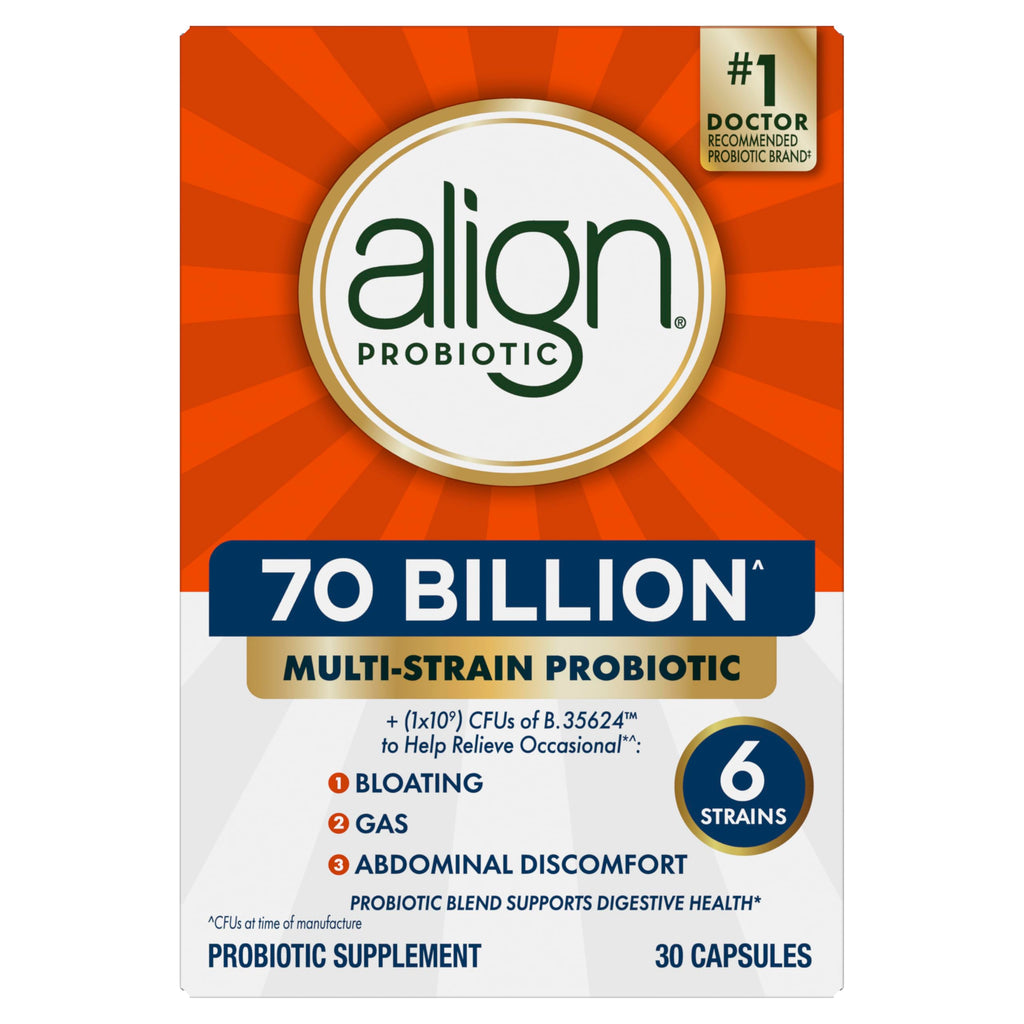 70 Billion CFU 6 Strain Blend Probiotic 30 Capsules P1622