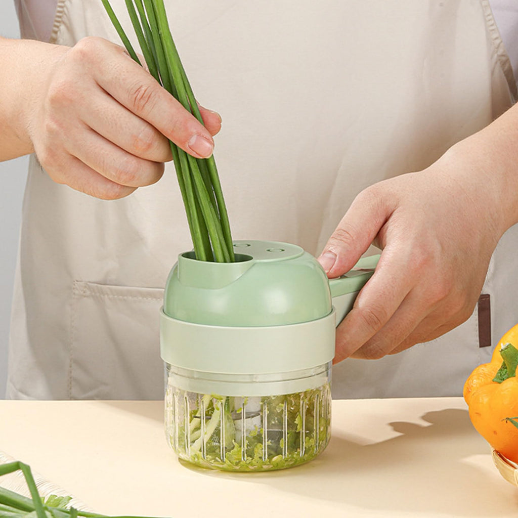 4 in 1 Handheld Electric Vegetable Cutter Set K591493