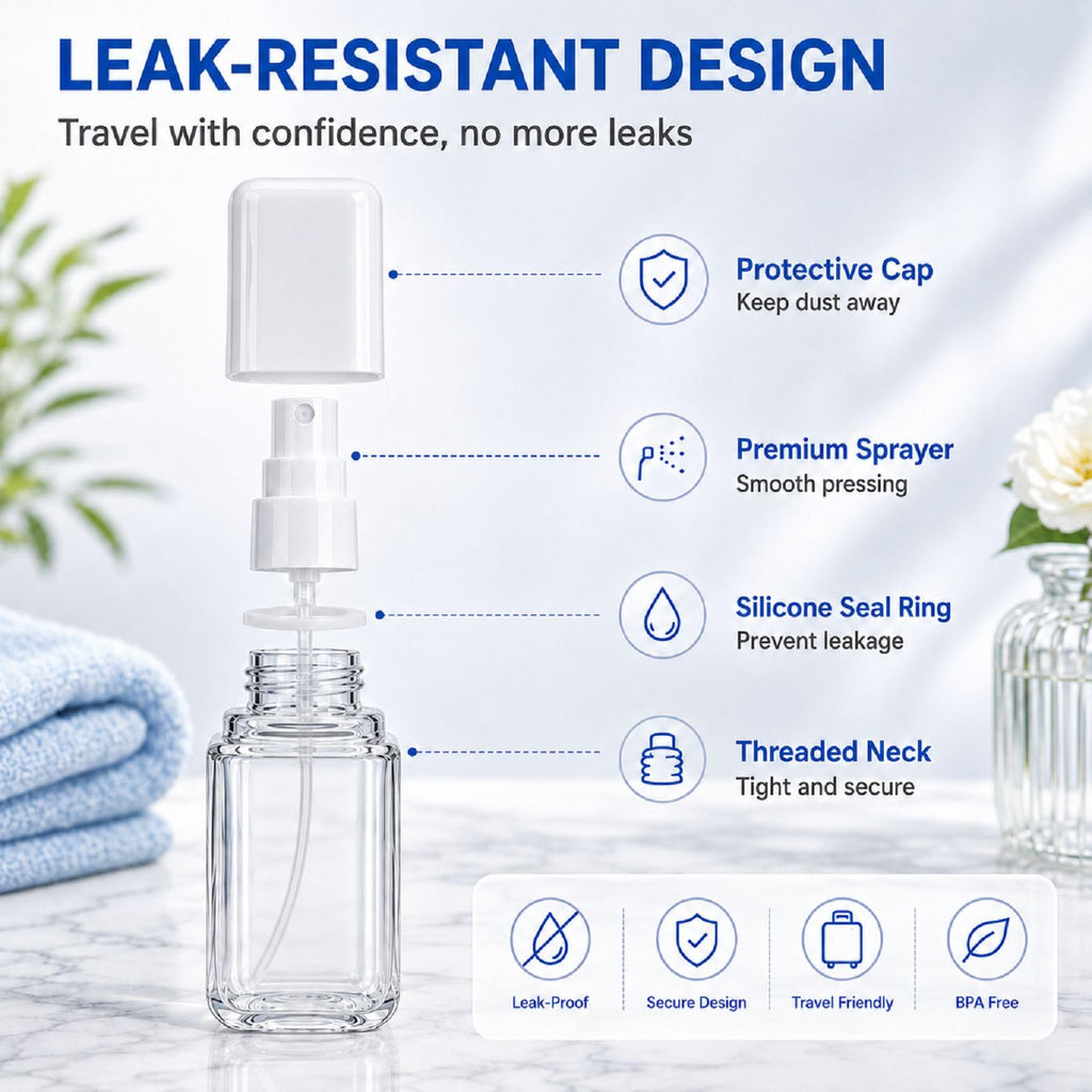 2 Pack 2.7oz Fine Mist Spray Bottles C43177