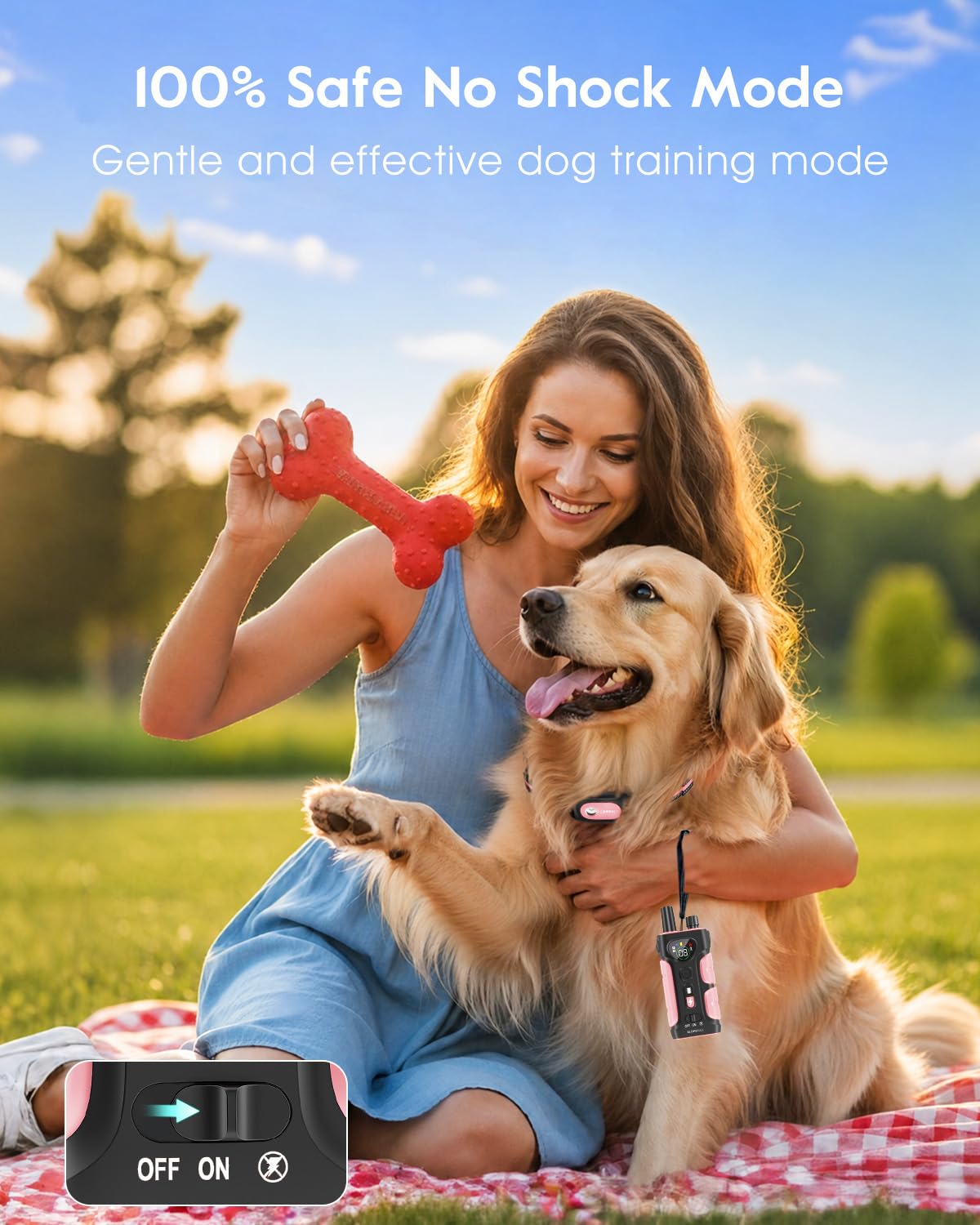 Pink Dog Training Collar with Remote P328046