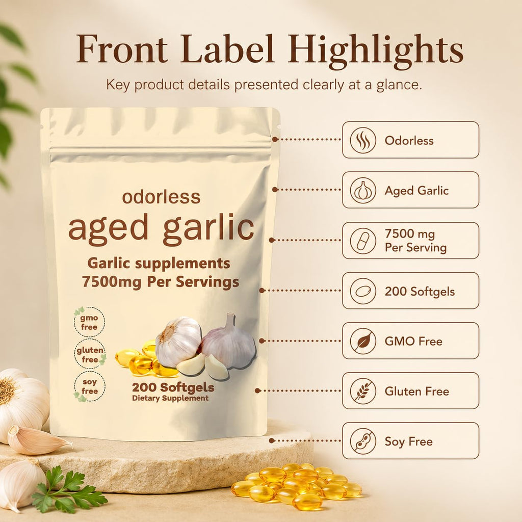 Aged Garlic Extract Softgels 200 Count I573871