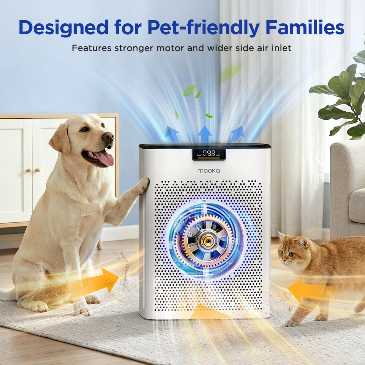 White HEPA Filter Air Purifier V388