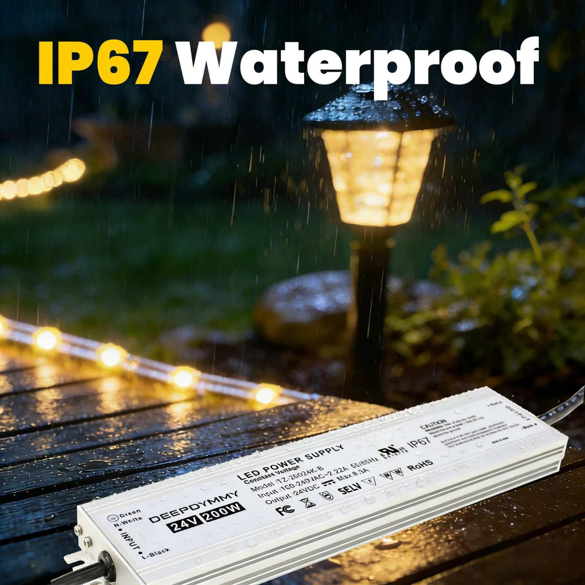 24V 200W Waterproof IP67 Power Supply R123642