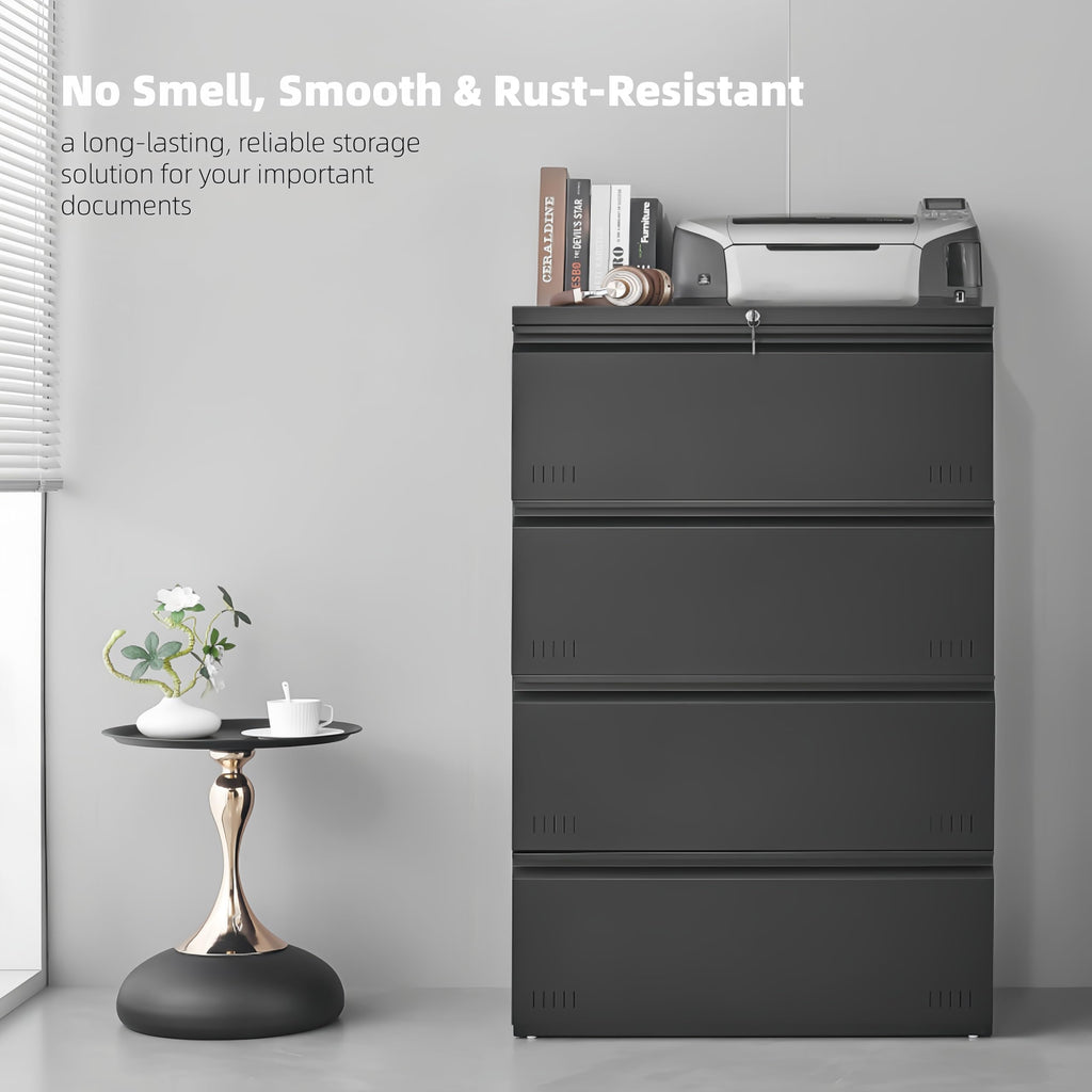 4 Drawer Metal File Cabinet with Lock Z82792