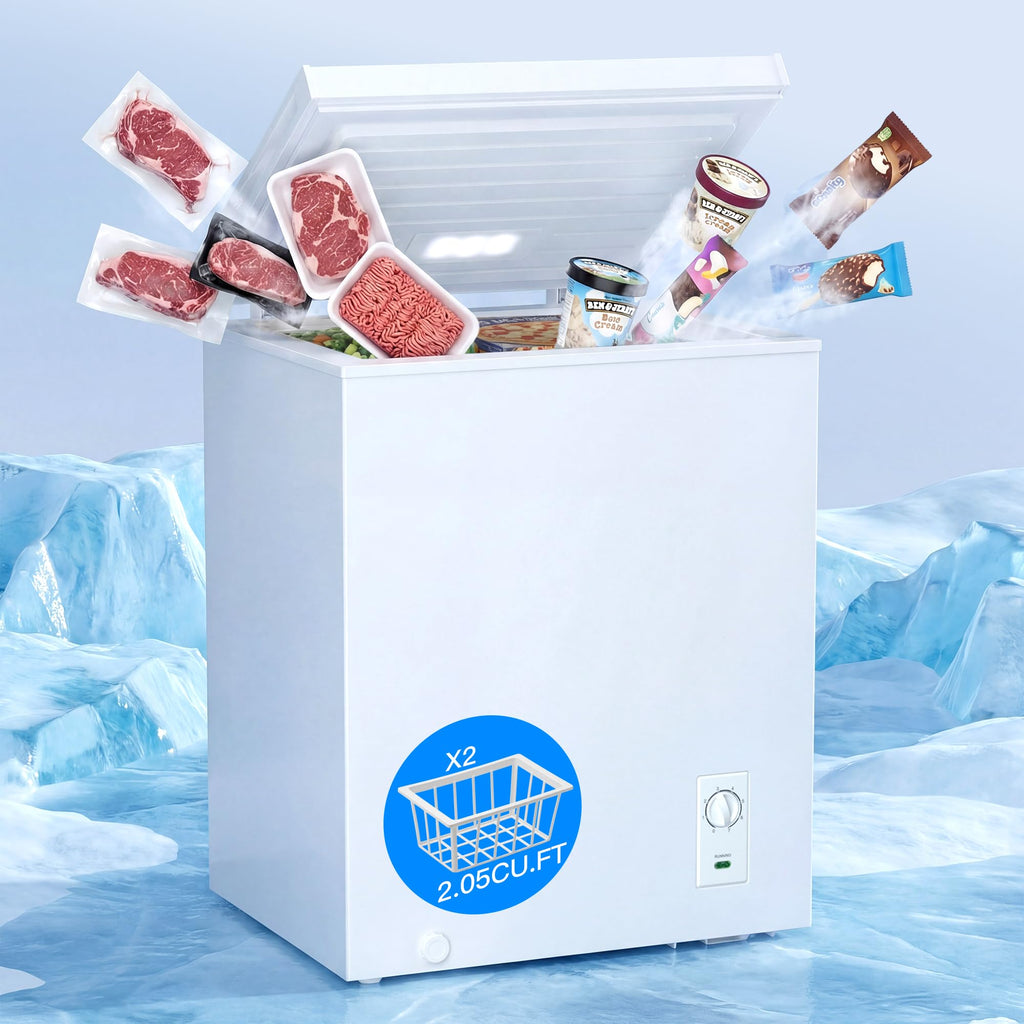 2.05 Cu.Ft Chest Freezer with 2 Removable Baskets D161846