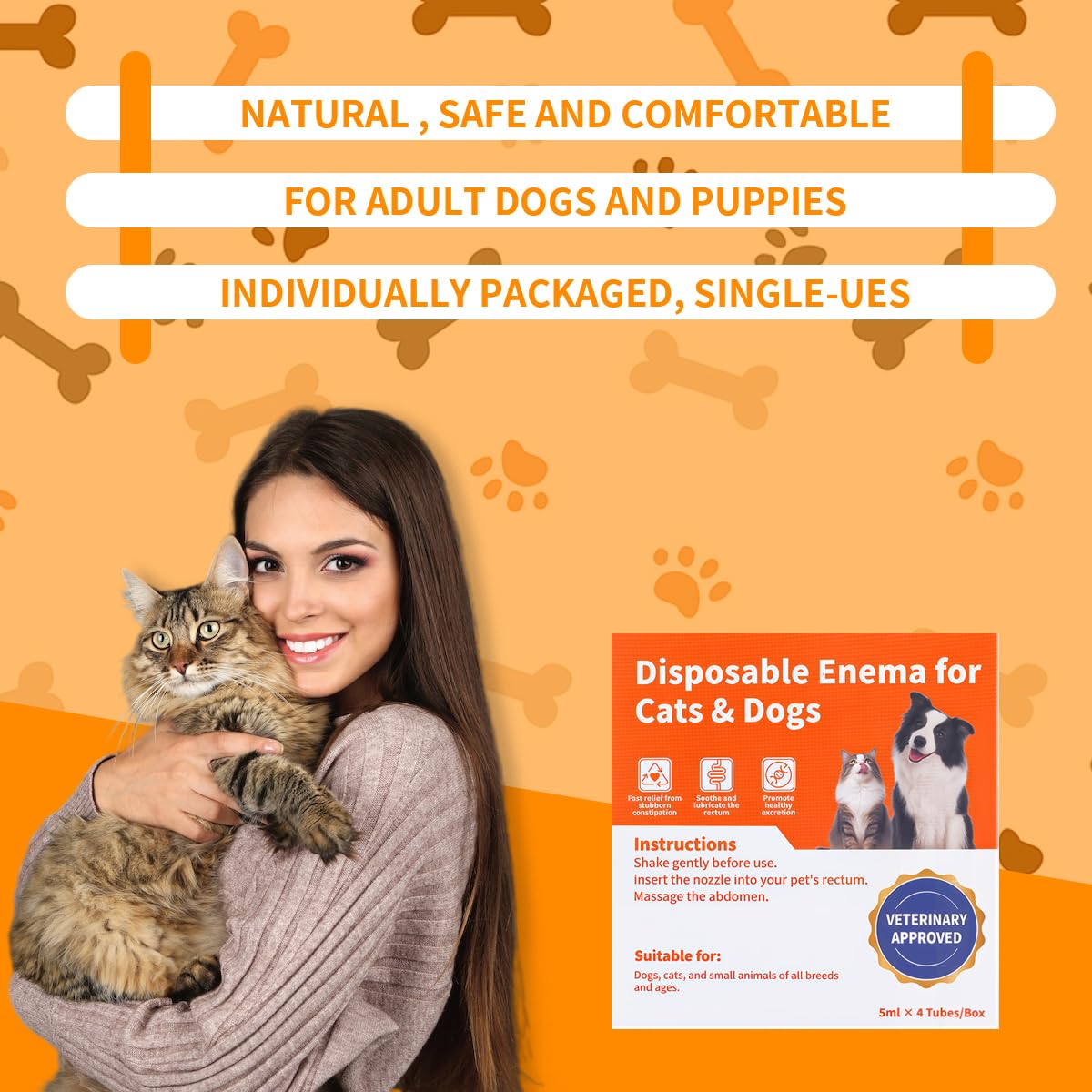 Disposable Enema for Cats & Dogs 5 mL 4 Pack O29928