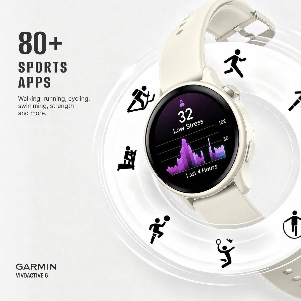 Health and Fitness GPS Smartwatch with AMOLED Display N928405