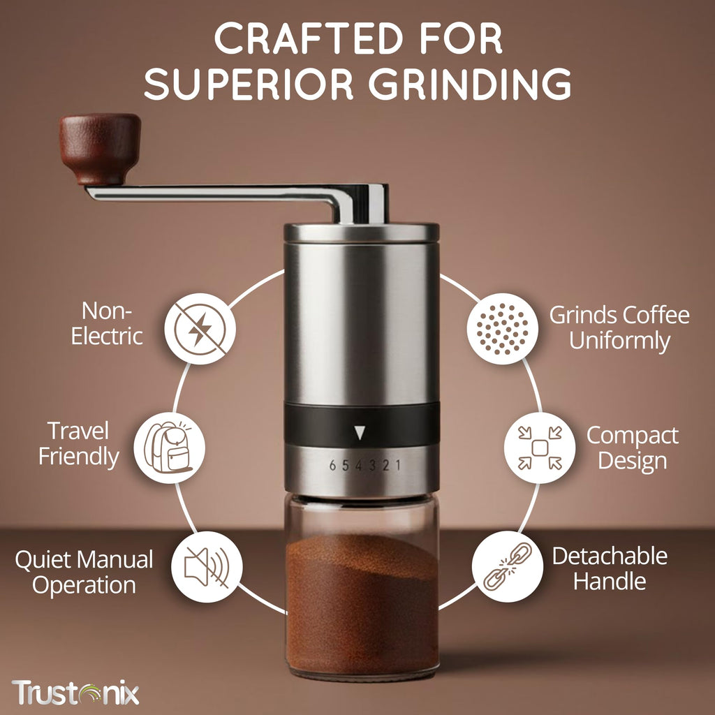 Manual Portable Hand Coffee Grinder J66647