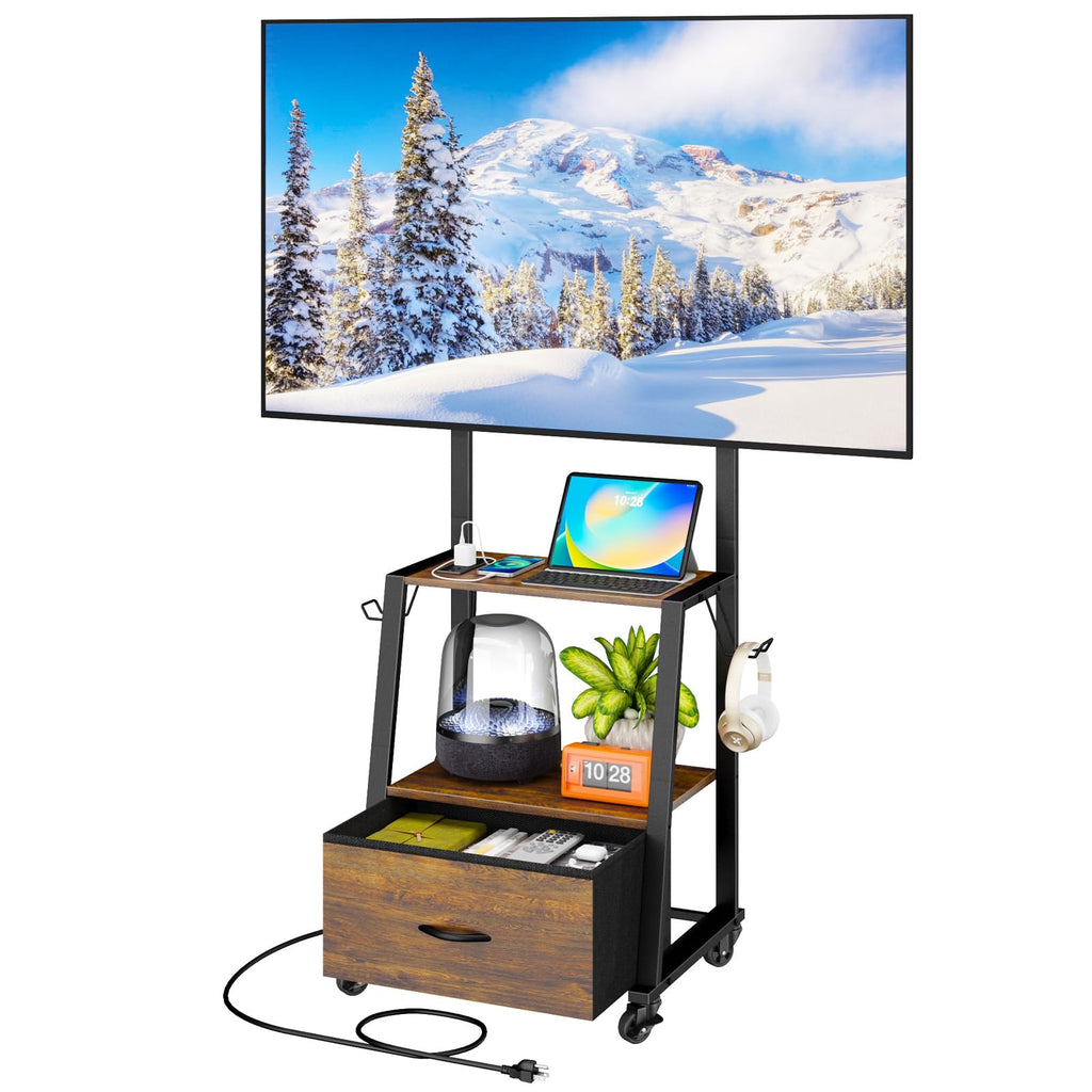 Rolling TV Stand on Wheels for 32-55 Inch TVs C535704