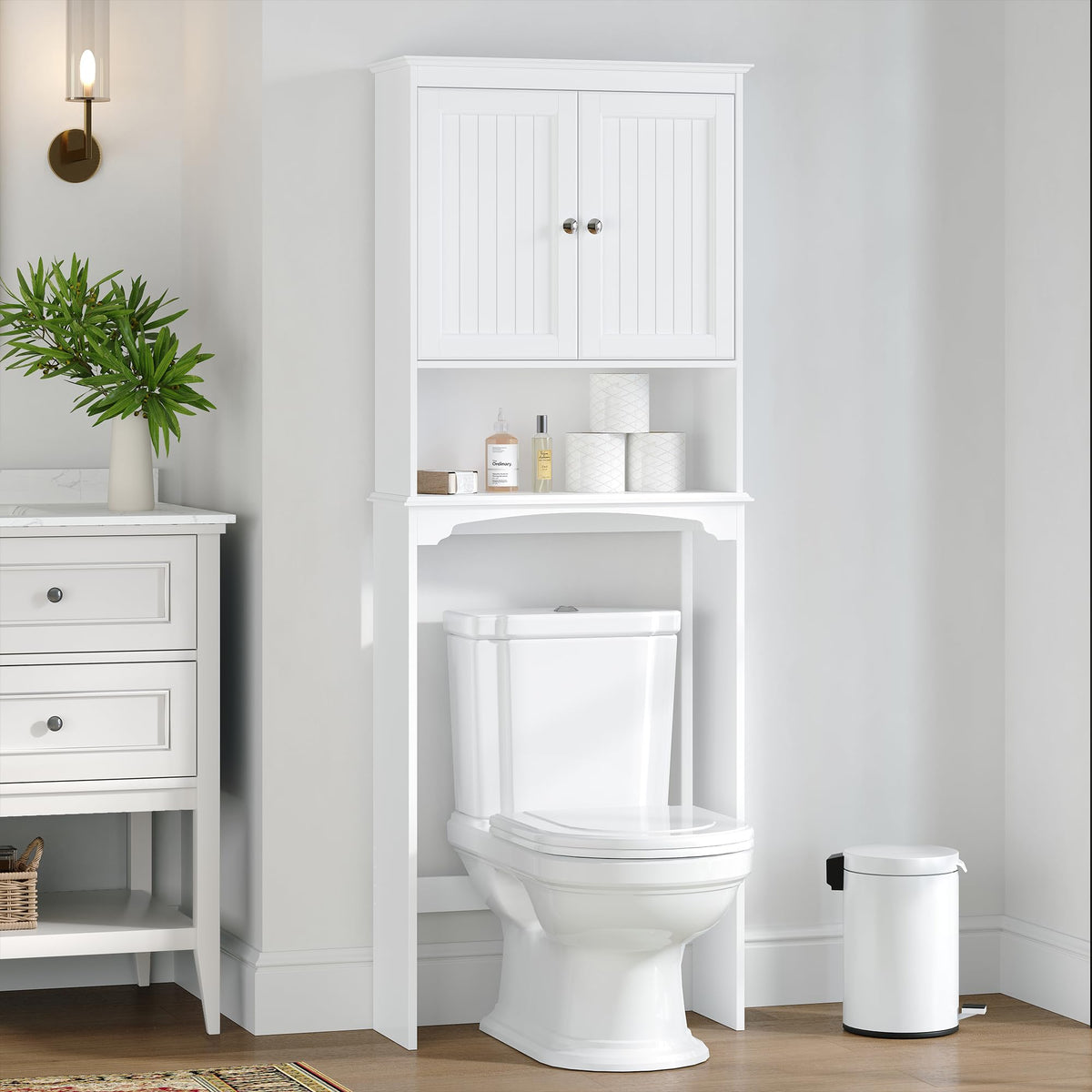 Over The Toilet Storage Cabinet with Doors B1370