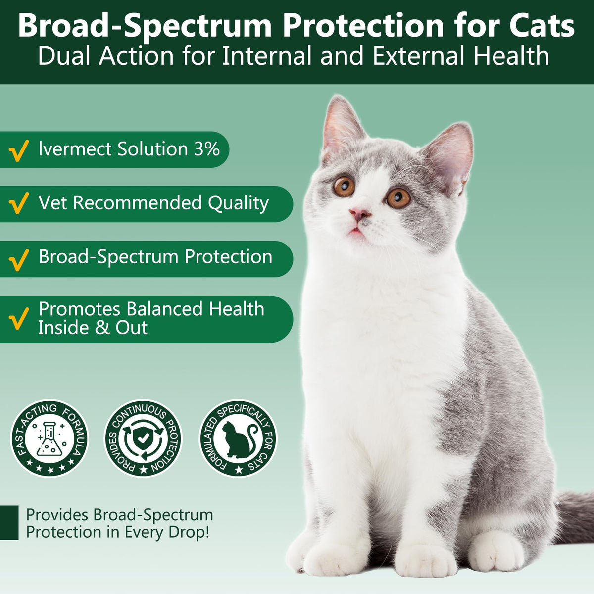 Broad Spectrum Cat Dewormer O91599
