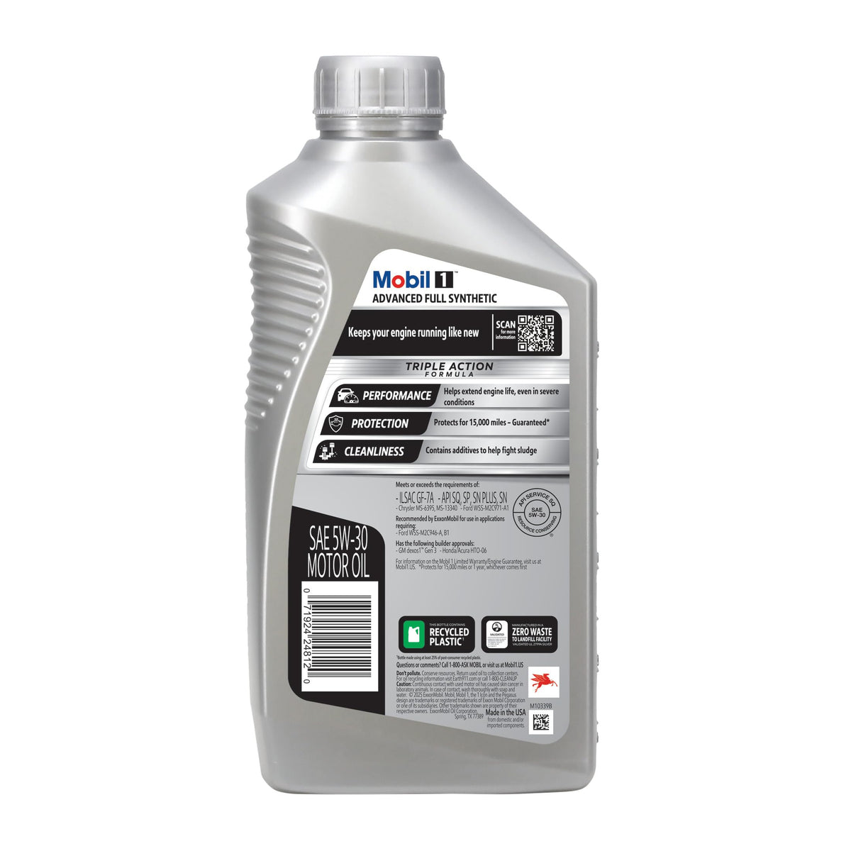 Full Synthetic Motor Oil 5W-30, 6-pack of 1 quarts H43179