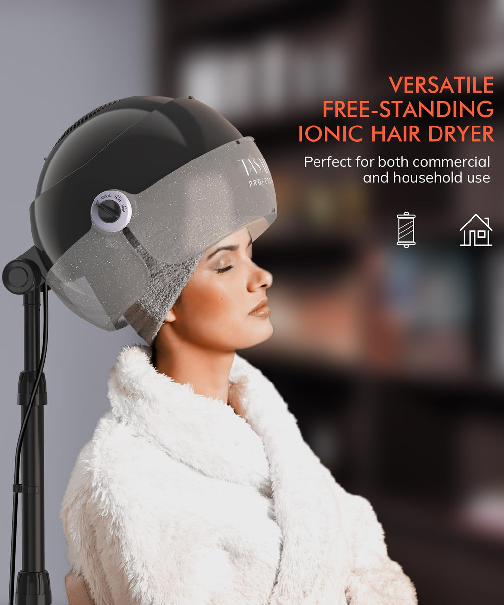 1875W Ionic Hooded Hair Dryer with 3 Temperature Settings R8931