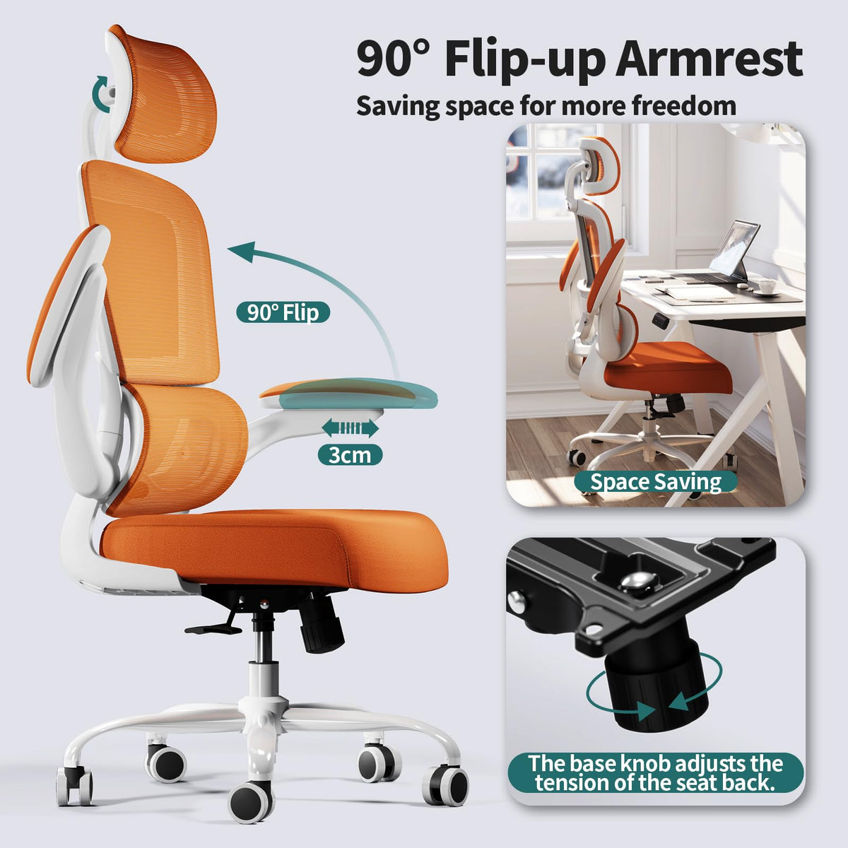 Ergonomic Office Chair with Lumbar Support C846