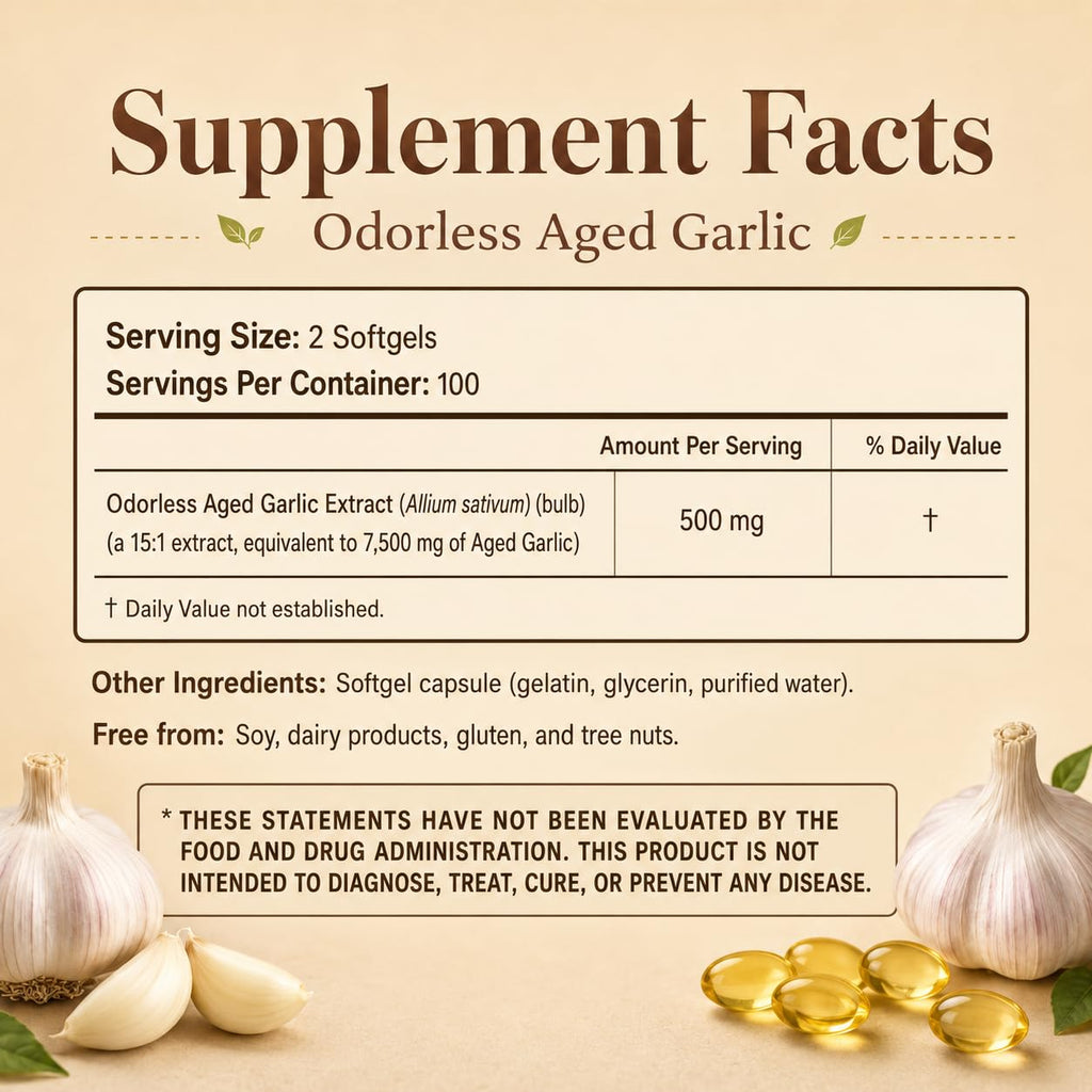 Aged Garlic Extract Softgels 200 Count I573871