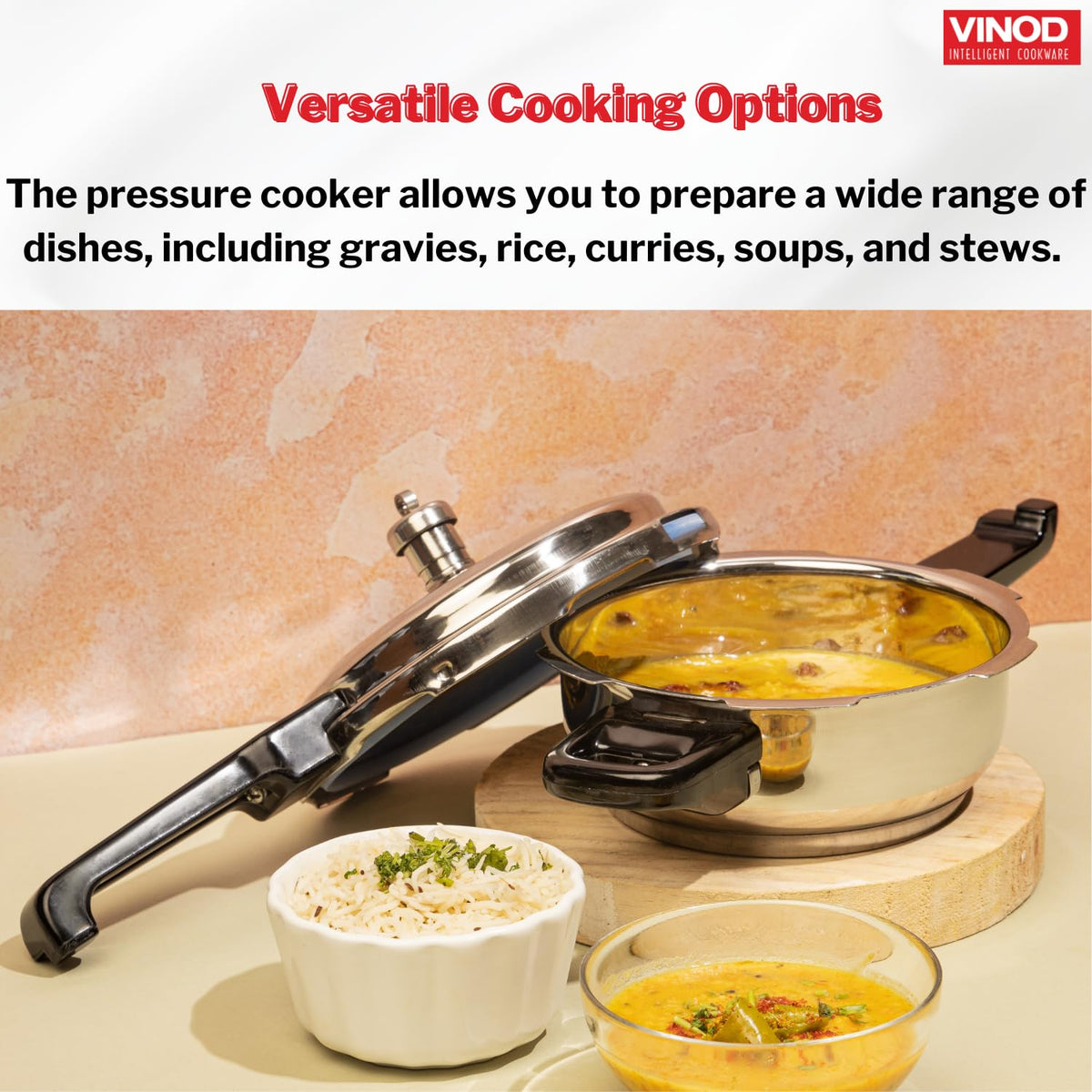Stainless Steel 3 Litres Pressure Pan with Lid O3390