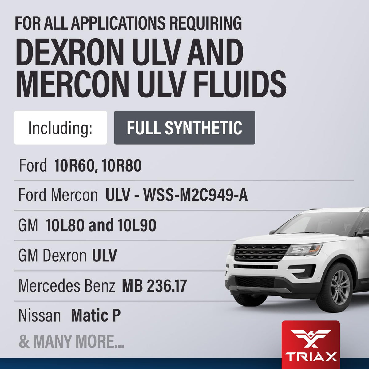 Full Synthetic ULV ATF 1 Gallon F6808
