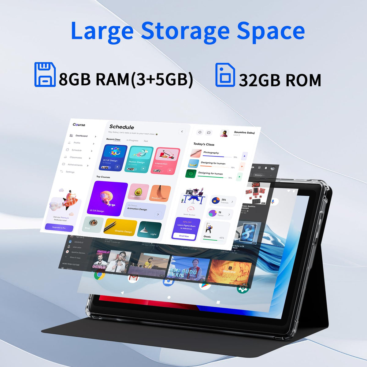 7 inch Tablet 8GB RAM 32GB ROM Quad Core Dual Camera 3000mAh Q9316