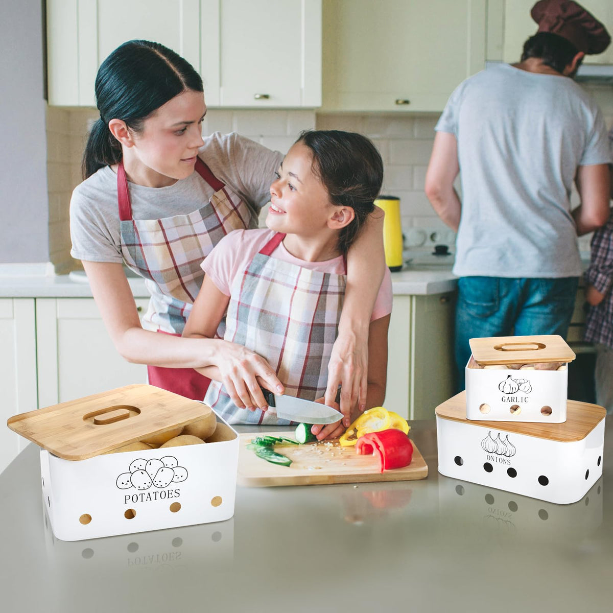 3 Pack Potato Onion Garlic Storage Set A51309