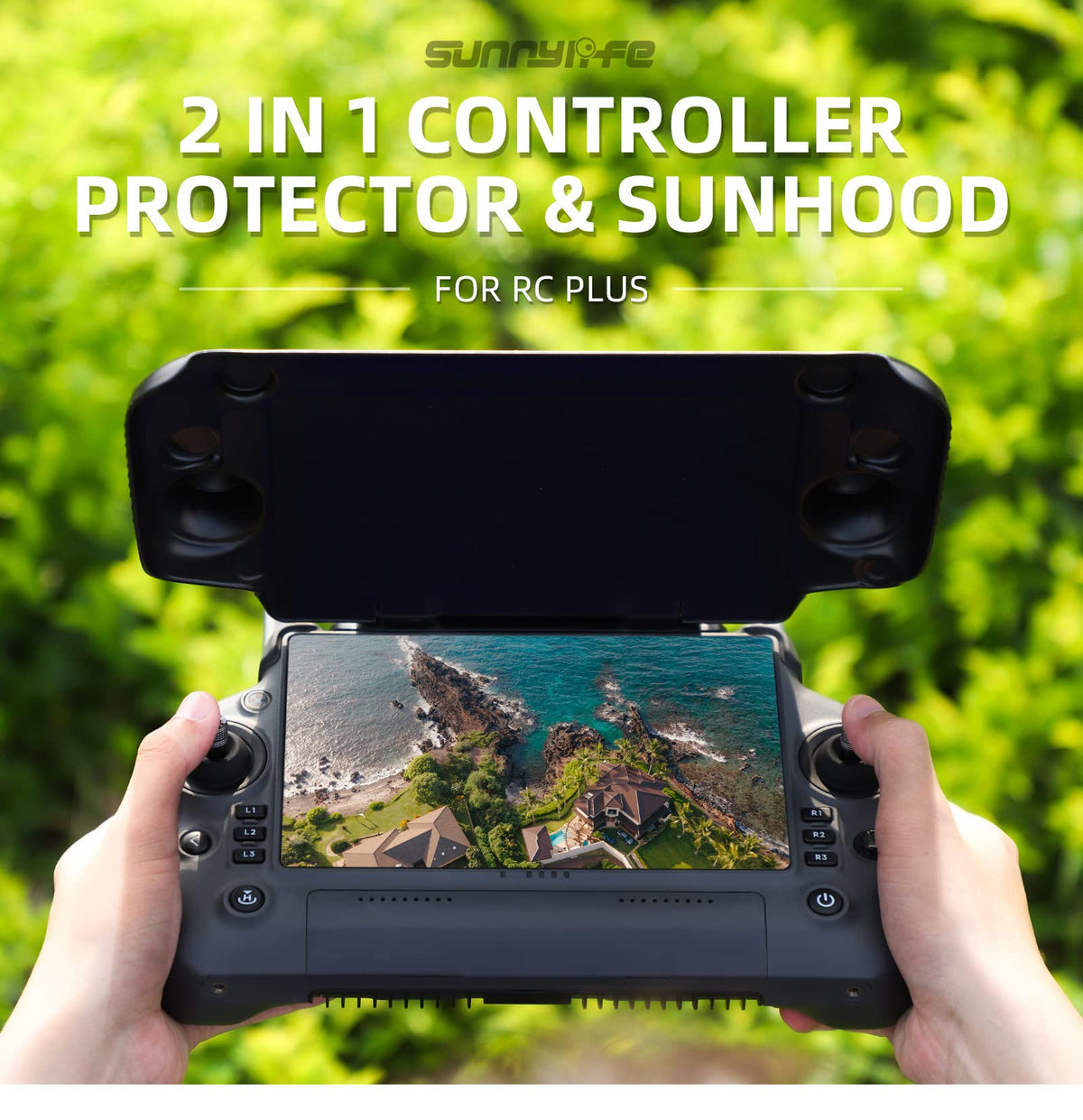 Remote Controller LCD Screen Protect Cover & Sun Hood T3843