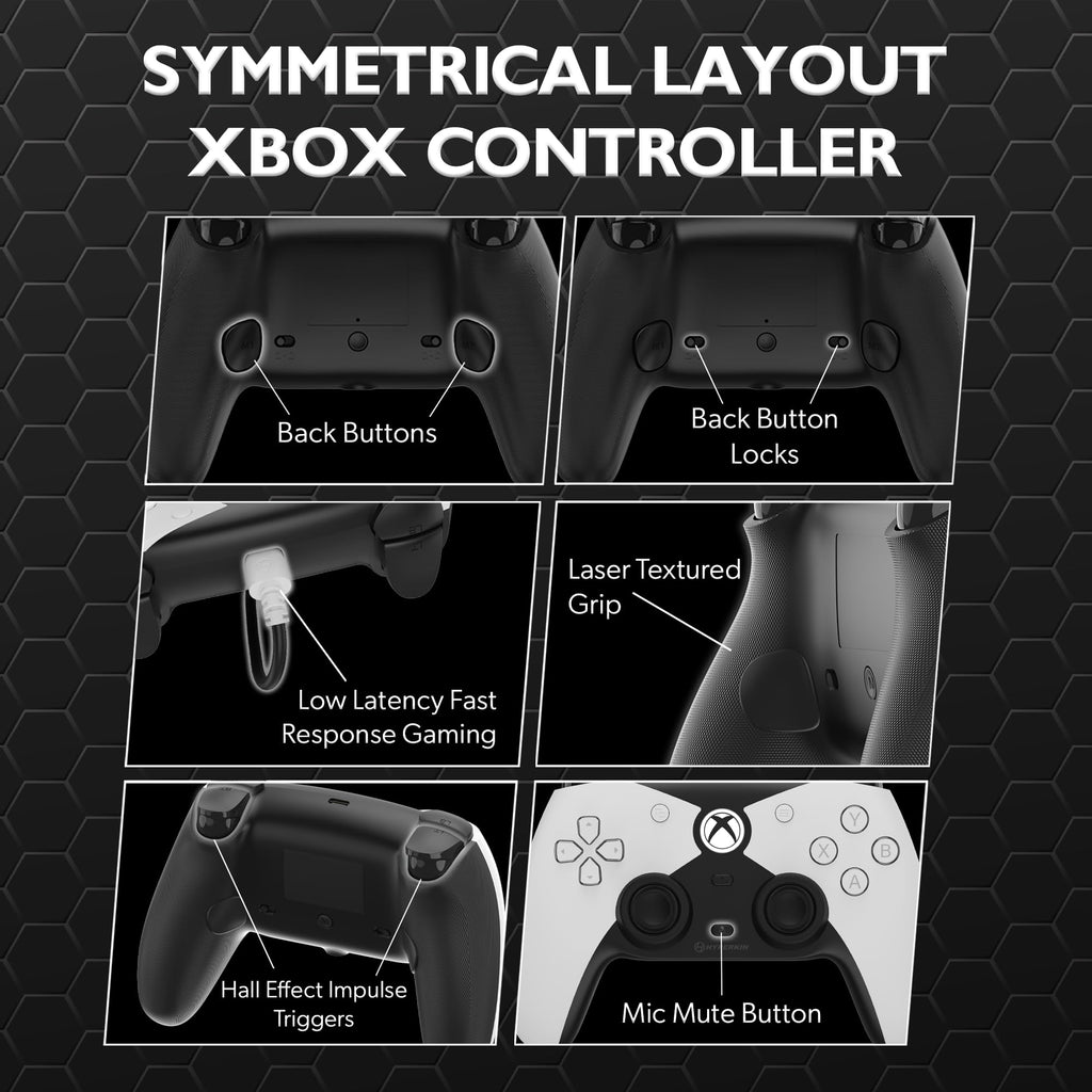 White Wired Controller with Hall Effect Joysticks O70145