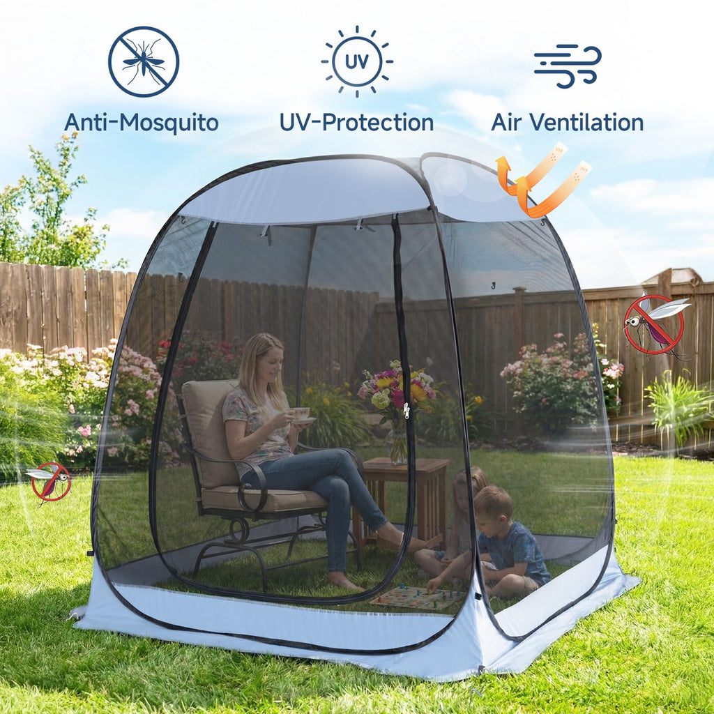 Pop Up Screen House Tent with Mosquito Netting U759193