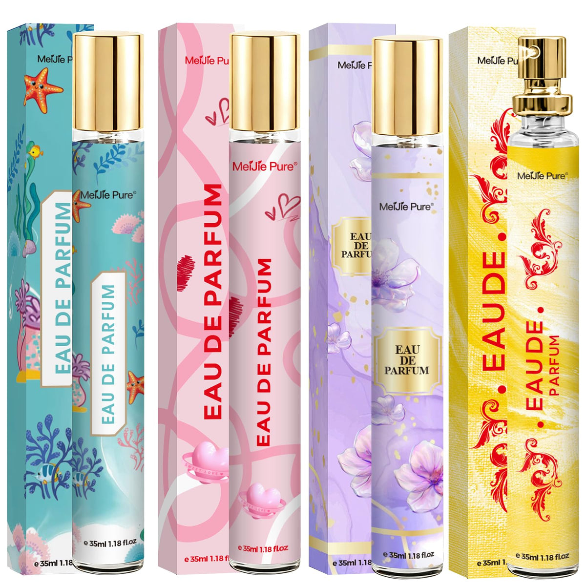 4 Pack Women's Eau de Parfum Travel Size J253005