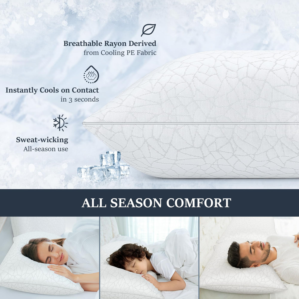 King Size Down Alternative Pillows Set of 2 F439953