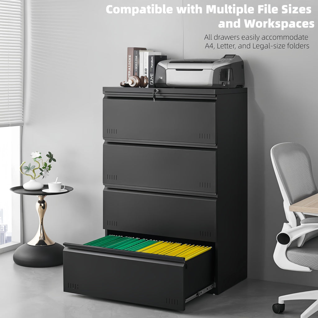 4 Drawer Metal File Cabinet with Lock Z82792