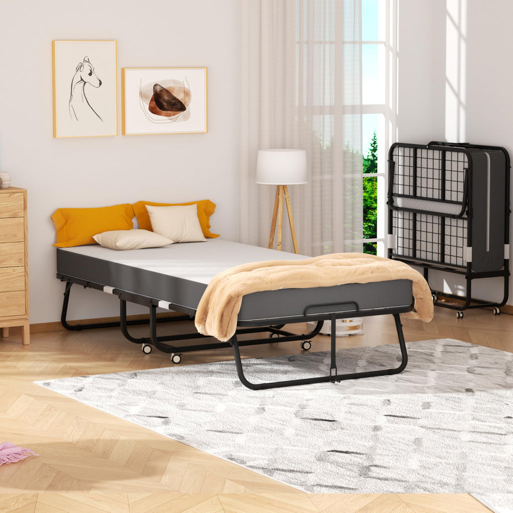 Folding Bed with Mattress Twin 75" x 38" K8772