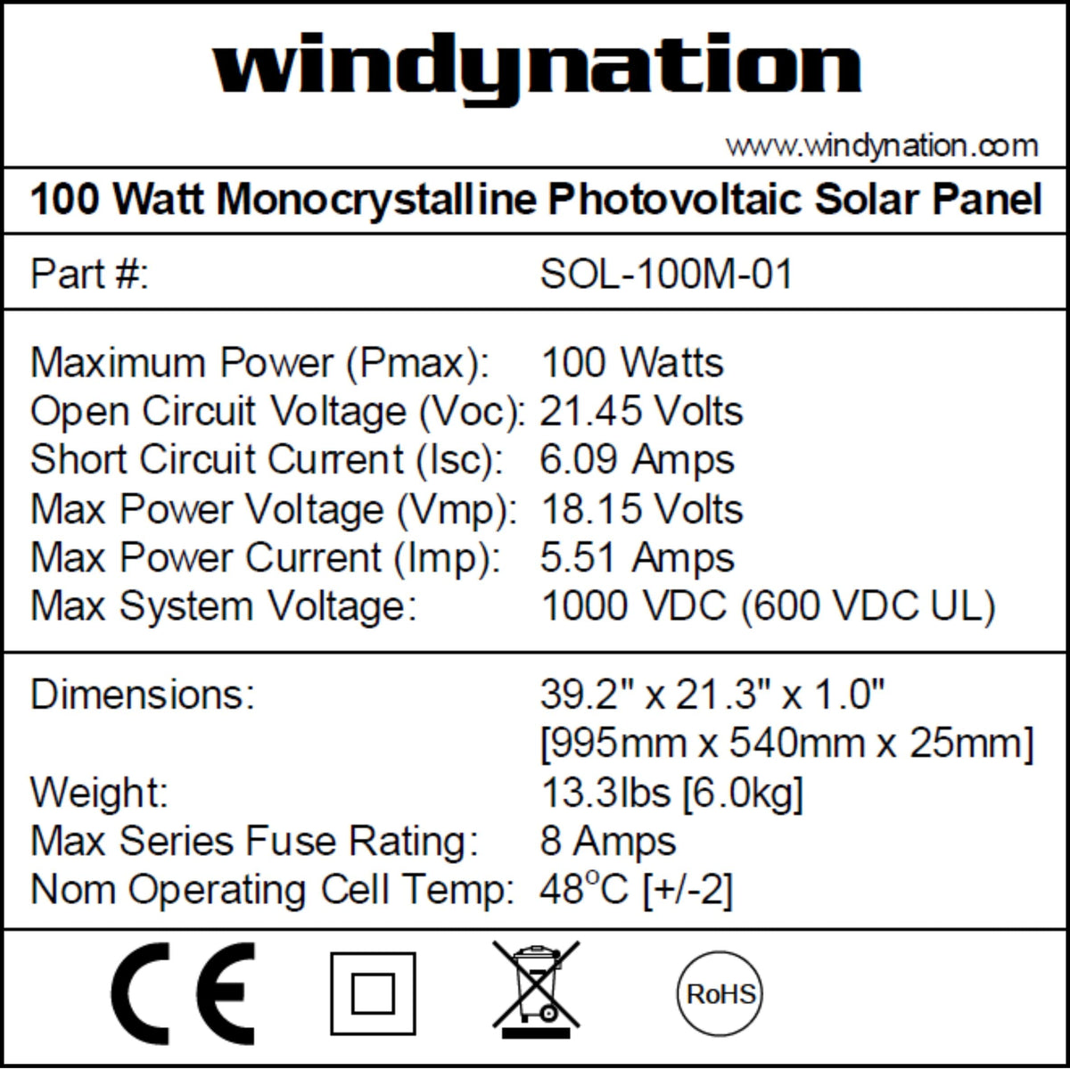 300 Watt Monocrystalline Solar Panel Kit with 1500W Power Inverter and 200ah AGM Battery X382