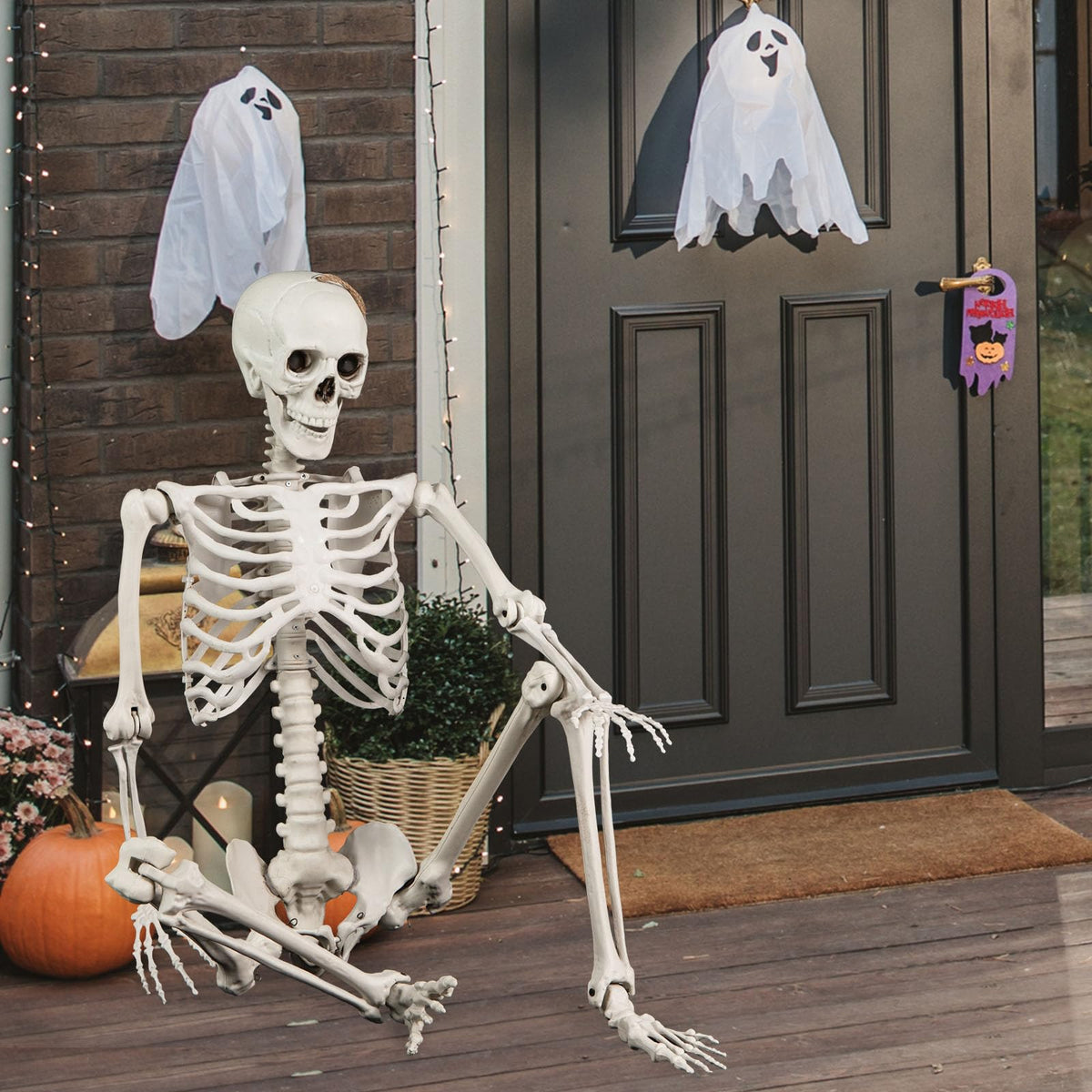Life Size Posable Skeleton with Movable Joints H404684