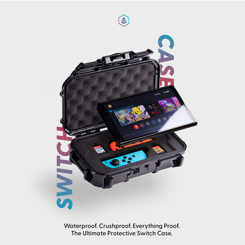 Waterproof Protective Hard Case Compatible with Nintendo Switch and OLED Model V6572