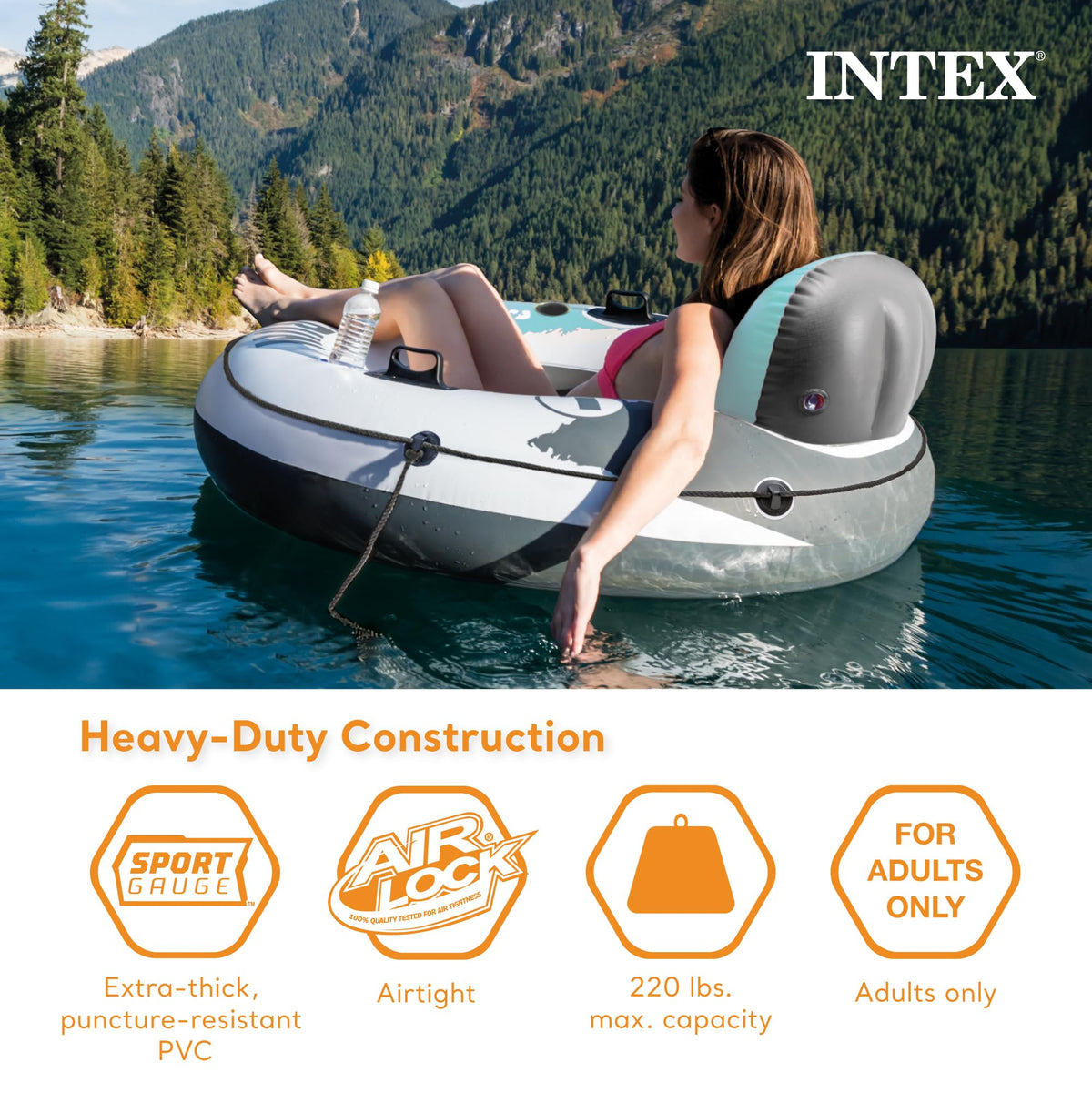 53" Inflatable Floating Water Tube U64709