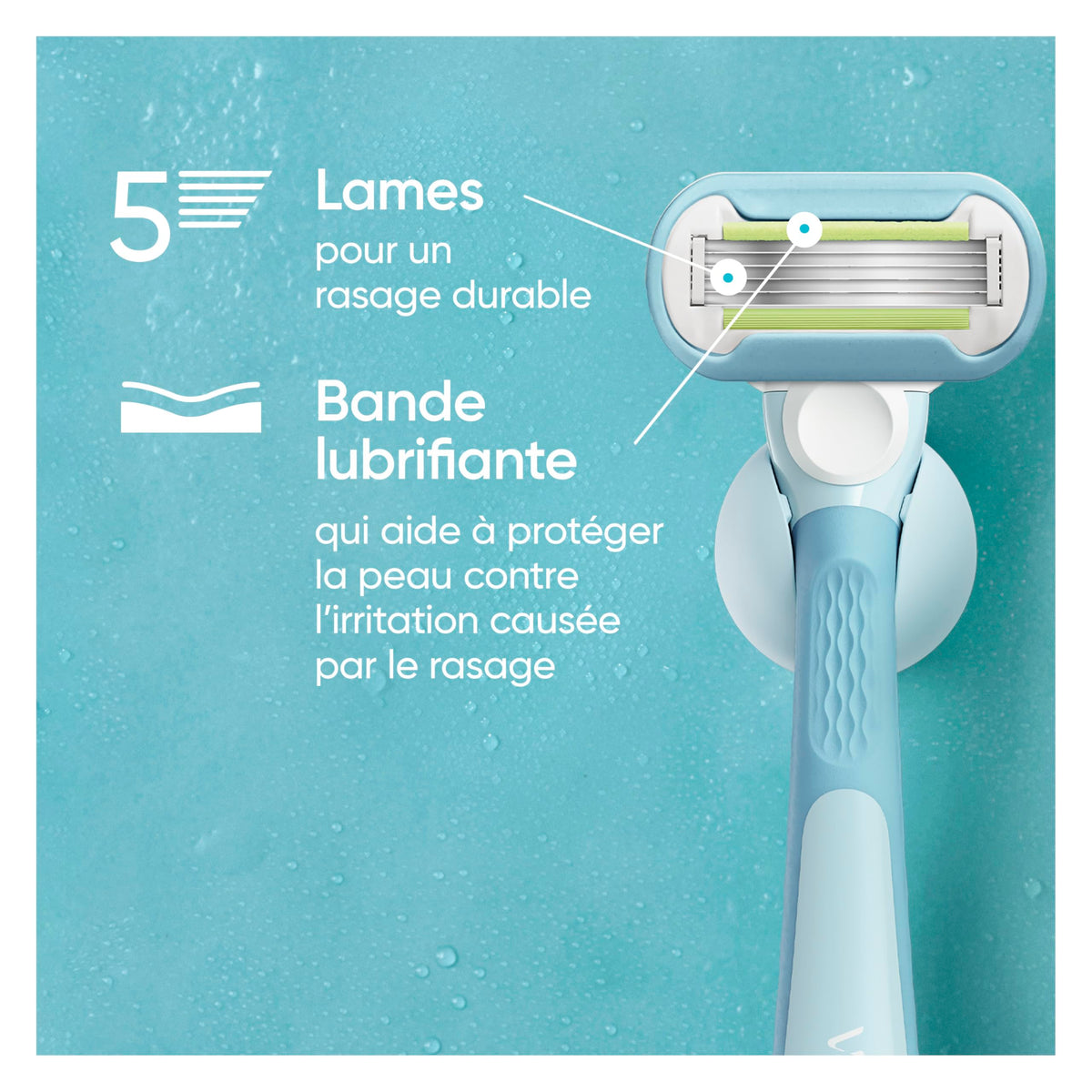 Women's 3 Blade Razor Refills, 4 Count B322375