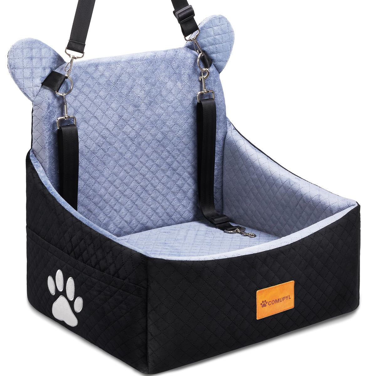 Dog Car Seats for Small/Medium Dogs up to 33lbs (Grey Black) Q4041