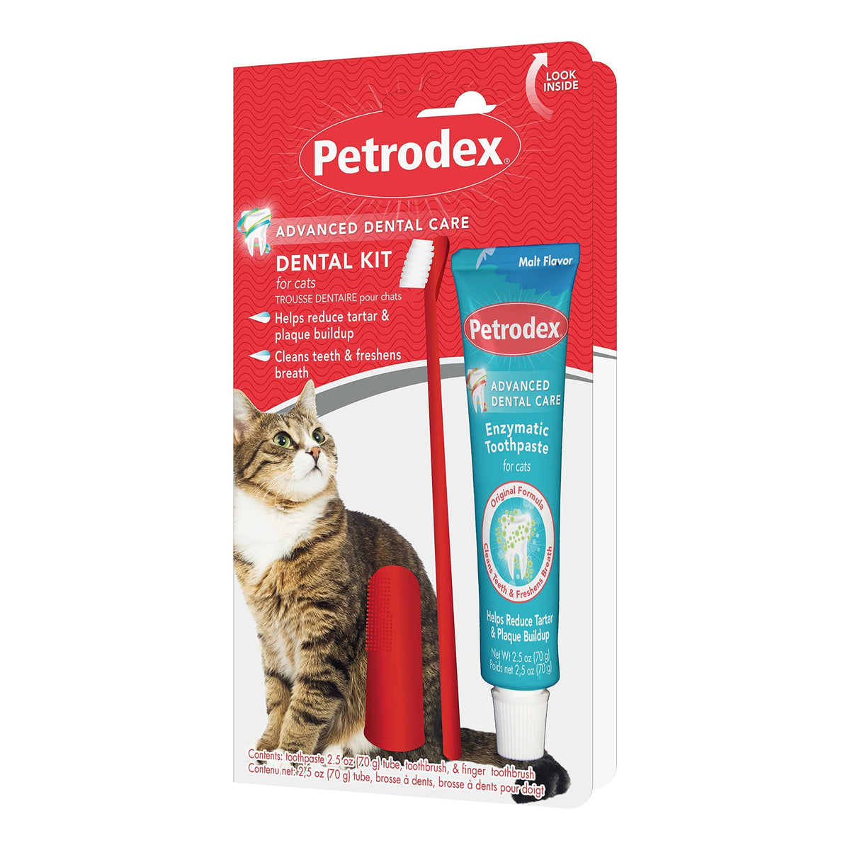Cat Toothbrush and Toothpaste Kit Malt Flavor 2.5oz O326609