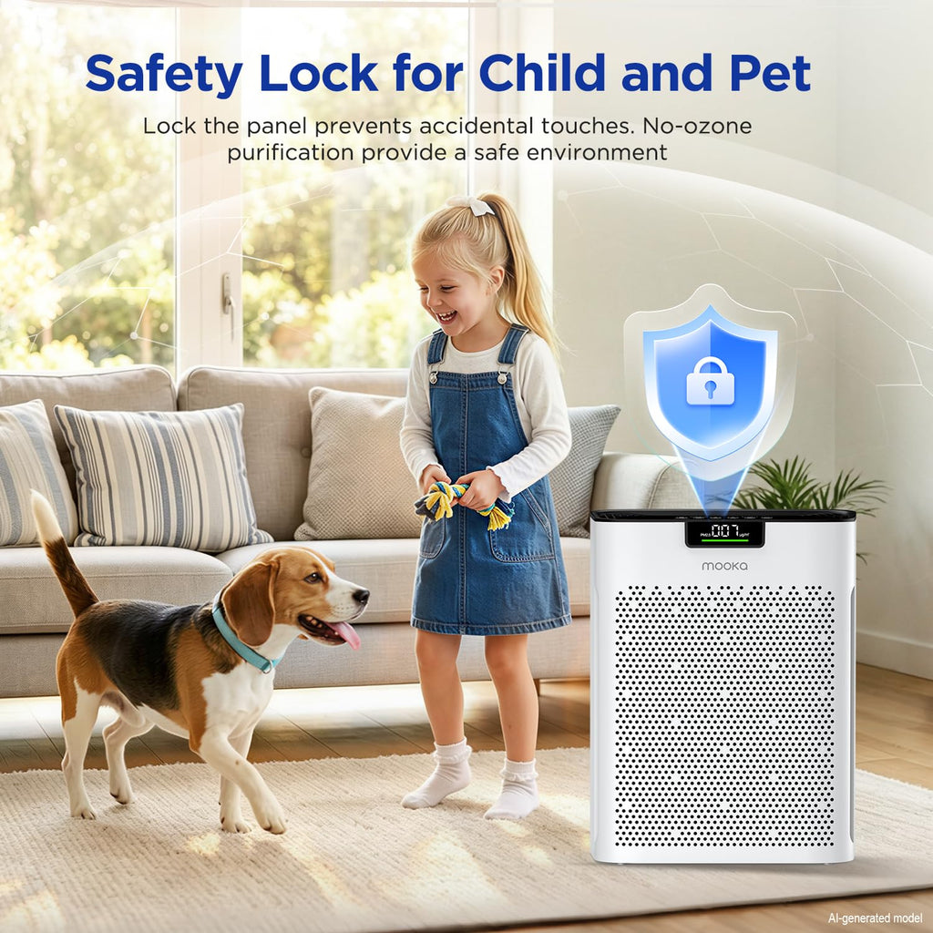White HEPA Filter Air Purifier V388