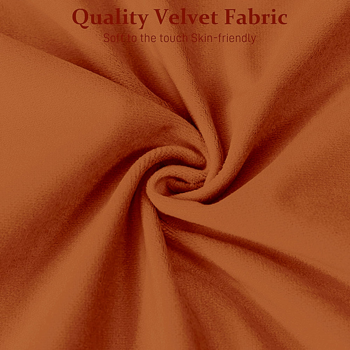 Orange Velvet Ottoman Bench Y420890