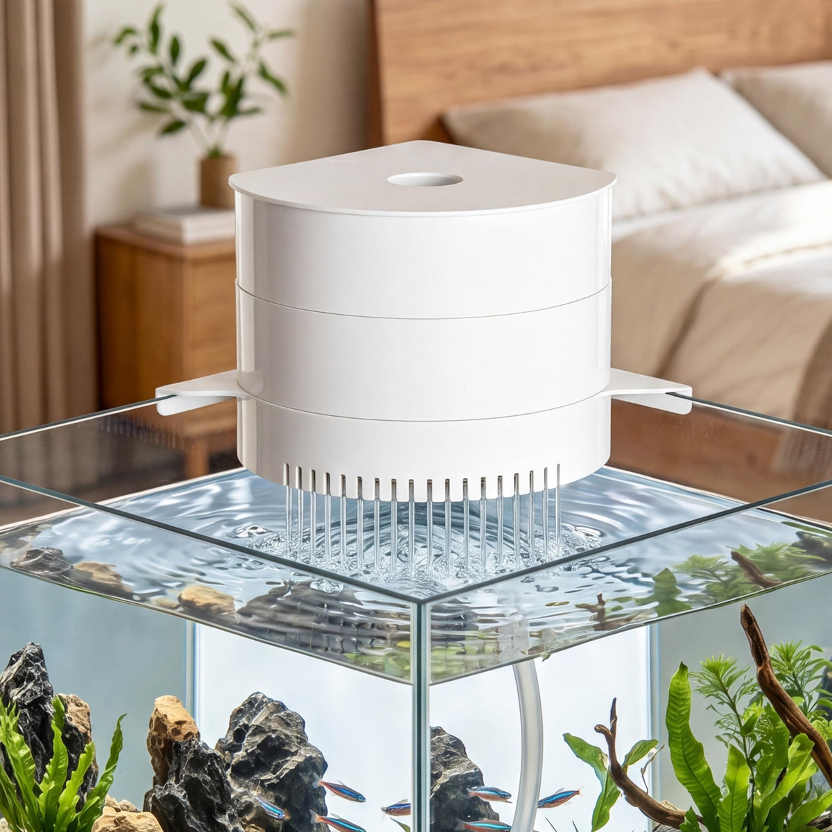3-Tier Hang On Back Aquarium Filter 10W 158GPH E1452