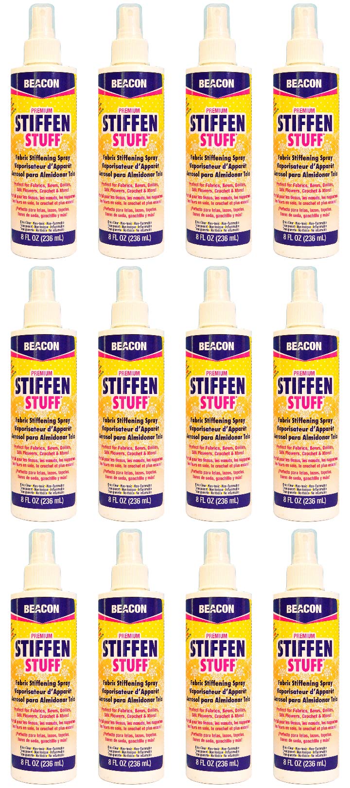Fabric Stiffening Spray 8-Ounce 12-Pack F863627