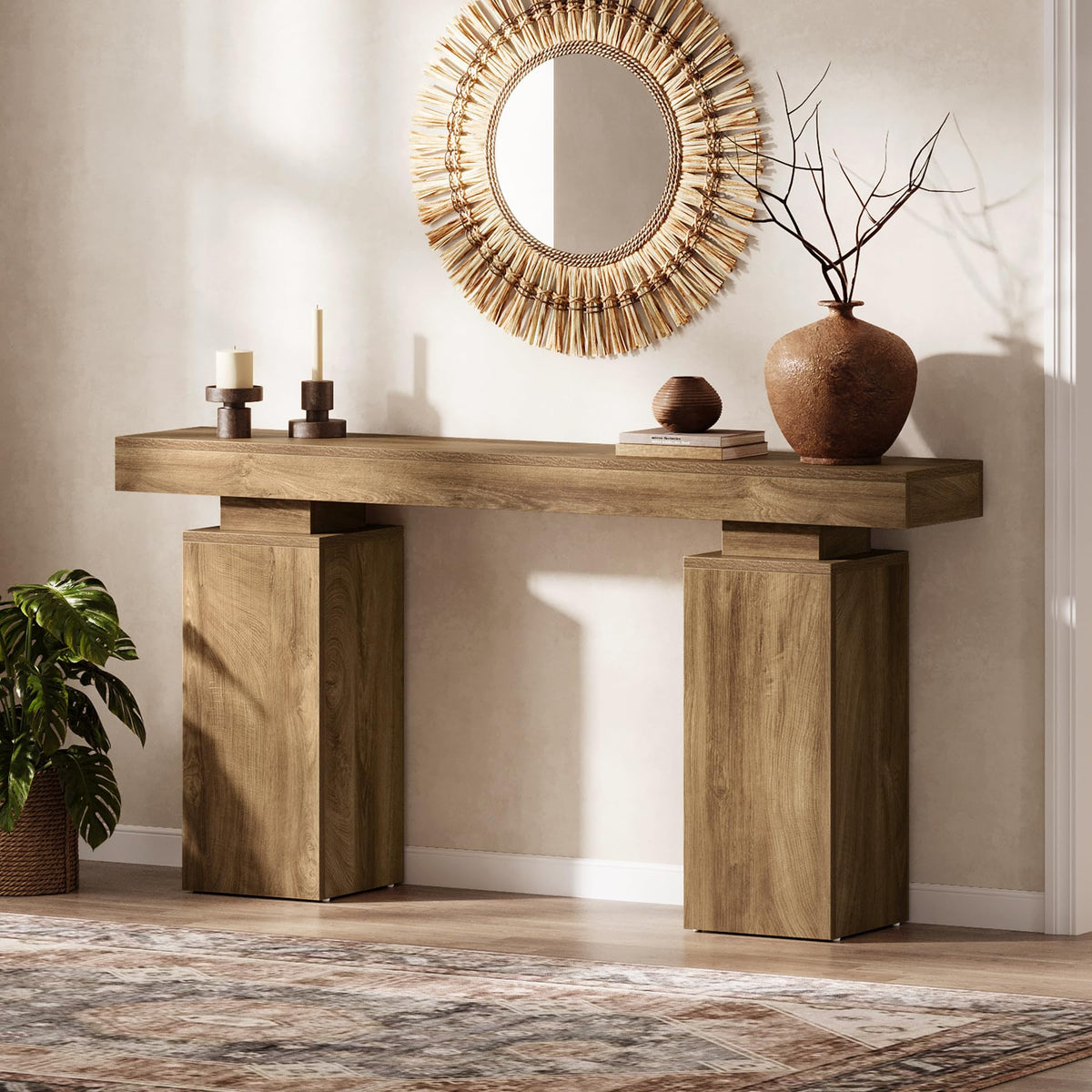 63-Inch Farmhouse Console Table L1869